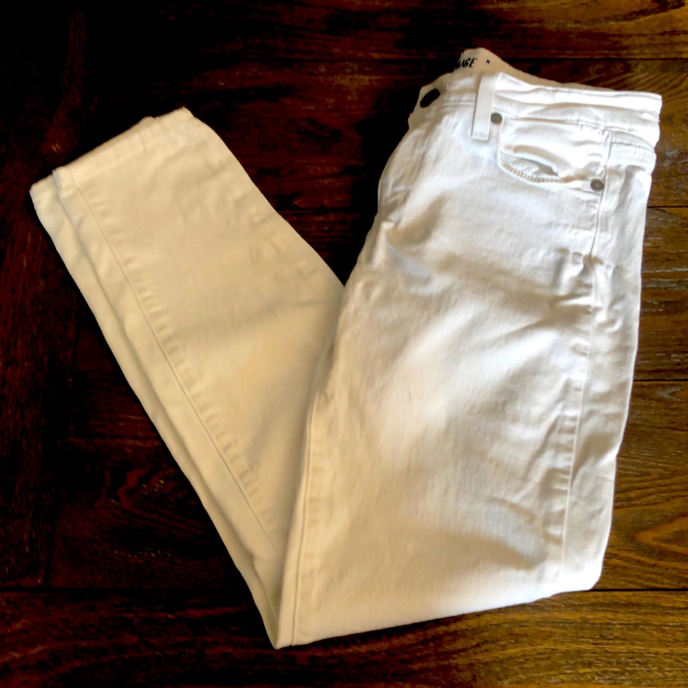 Paige white skinny jeans